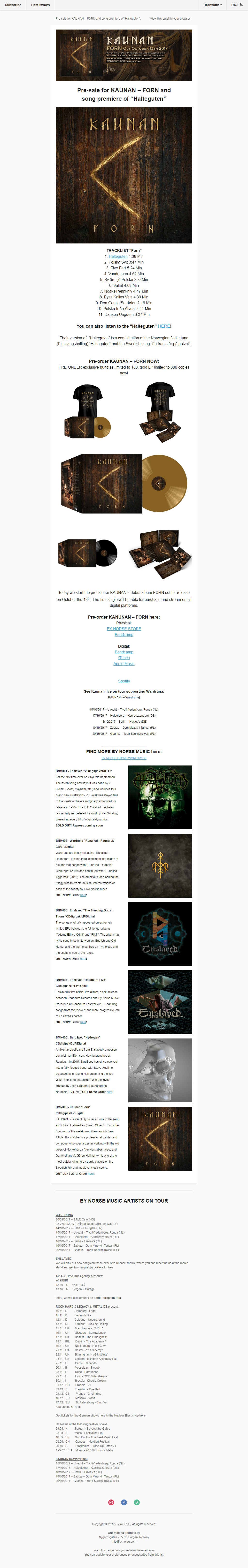 bynorse newsletter email marketing